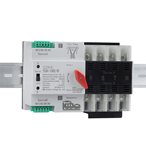 Commutateur automatique KLVN YCQ4-100R/4P contre les pannes de courant domestiques 100A