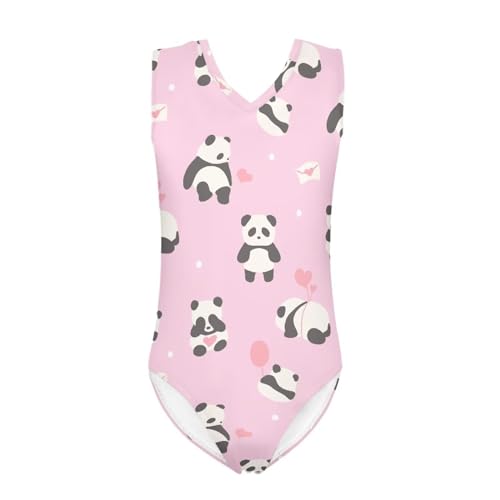 Image of Cartoon Pattern Kids Girls Bathing Suits One Piece Swimsuit Soft & Quick Dry, 5-14Years