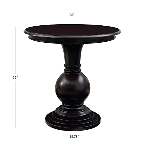 Powell 809-350 Espresso Round Accent Table 26\"L x 26\"W x 26\"H