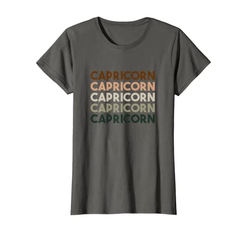 Mujer Paleta de colores de signos de Capricornio nacida en diciembre enero Zodíaco Camiseta