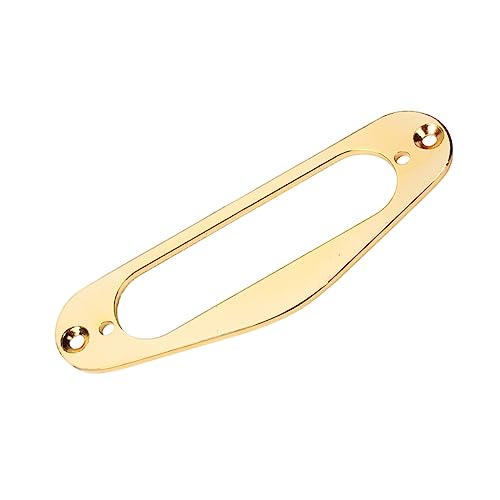 ERINGOGO ギターピックアップフレーム マウントリング シングルコイル ハムバッカー用 金属製 スルエレキギター対応 ゴールド