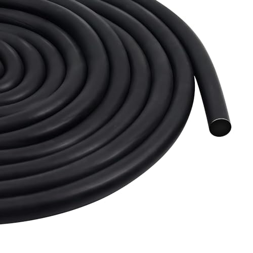 Storystore Joint rond en polyéthylène - 5 m - Diamètre : 10 mm - Profilé de remplissage en caoutchouc mousse EPDM - Noir - Pour crevasse et joints -...