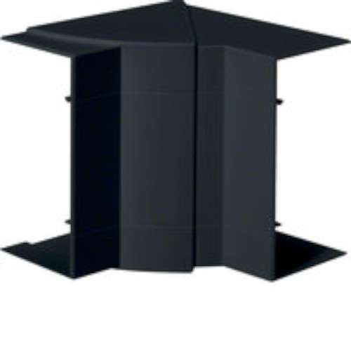 Angle intérieur BRP 65x130 noir pour masquer les fils électriques pliés