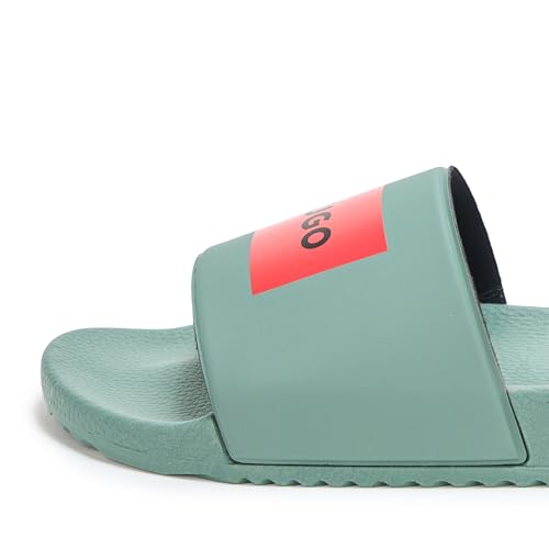 Image of HUGO mens Big Logo Label Slide Sandals