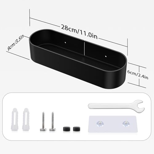 Qeekzeel Duschkorb Ohne Bohren Duschablage Nagelfrei Selbstklebend Aluminum Kein Schaden Wandhängend Matte Finish Für Badezimmer Küche,3 Stück