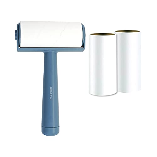 FuninCrea Rouleau dépilatoire Portable, Brosse Super Collante pour Animaux de Compagnie, Rouleau épilatoire pour Les Animaux tels Que Le Chat et Le Chien, pour Les Meubles et Les vêtements (Bleu) Cover