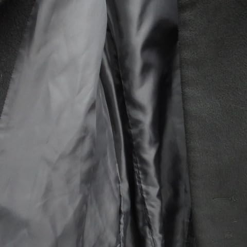 シューラルー SHOO・LA・RUE ビッグカラーコート ロング丈 シングルボタン L 黒 ブラック SM40 レディース