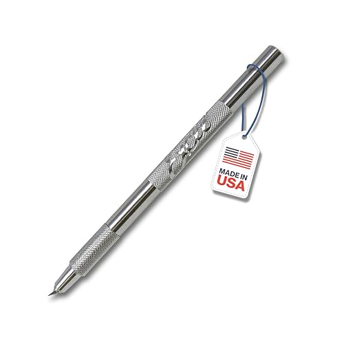 Excel Blades K4 Swivel Craft Knife with #64 Rotating Blade – Precision Hobby Knife for Carving & Crafting Supplies Precision Cutting Tool – Lightweight Aluminum Handle – Made in the USA