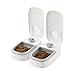 Vmohuyktx Automatic Feeder Timed Feeding 350ml Capacity Portion Control Single/Double 48 Hour Timer Dry/Wet Food Dispenser