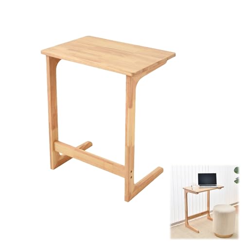 Bureau portable et support pour plante en bambou : table d'appoint de lit