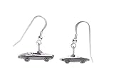 Pendientes de plata de ley 925 con diseño de peltre