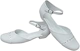  deine-Brautmode Kommunionschuhe Schuhe Kommunion Festliche Kinderschuhe, Strassblümchen 35
