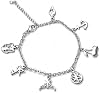 Pulsera de Acero Inoxidable con 7 Colgantes Inspirada en Joyería para Fans Regalos | para Katseye The Wild World Tour Concierto Cadena Accesorio Merch Regalo 2