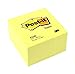 Post-It Notes Würfel 636B – Selbstklebende Haftnotizzettel in 76 x 76 mm im Zettelklotz – 1 Notizblock à 450 Blatt in Gelb