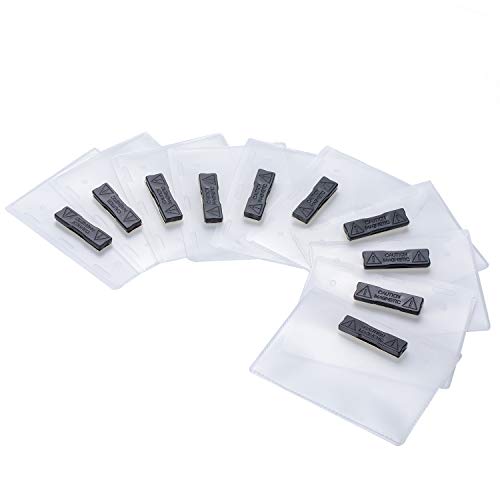 XLMAGNET Name Tags Kit, DIY Identification Magnetic Name Badges with Clothes, Clear Magnetic Id Card Holders for Jacket, Lapel or Shirt -No Holes in Your Fine Jackets or Shirts (10 Pack)