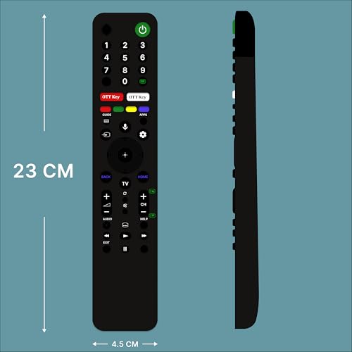Image of ZIEVA Compatible with Sony bravia Smart Tv Remote Control - with Voice - with Hot Keys G0ogle Play and Netfix - Use for LCD LED OLED QLED UHD 4K Android (Tx 500P)