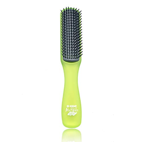 Kent Airhedz Glo Flat 9 Row Hair Brush (AHGLO02, Lime)