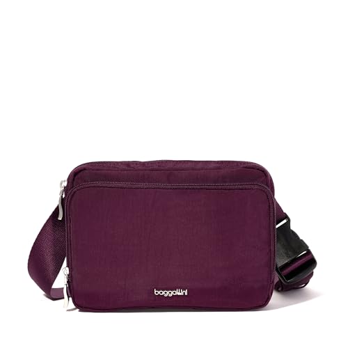 Image of Baggallini Modern Belt Bag 5x8 Travel Fanny Pack Sling Bag Waistpack w /RFID Card Holder Water-resistant Crossbody Bag