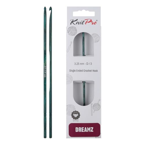KnitPro Dreamz Single-Ended Crochet Hook | US Size...