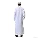 Positive Costume Men Muslim Robes Dubai Kaftan Islamic Clothing Arabic Prayer Eid Clothes Indian Middle East Jubba Thobe White 2XL XX Large AL9 3 28GF