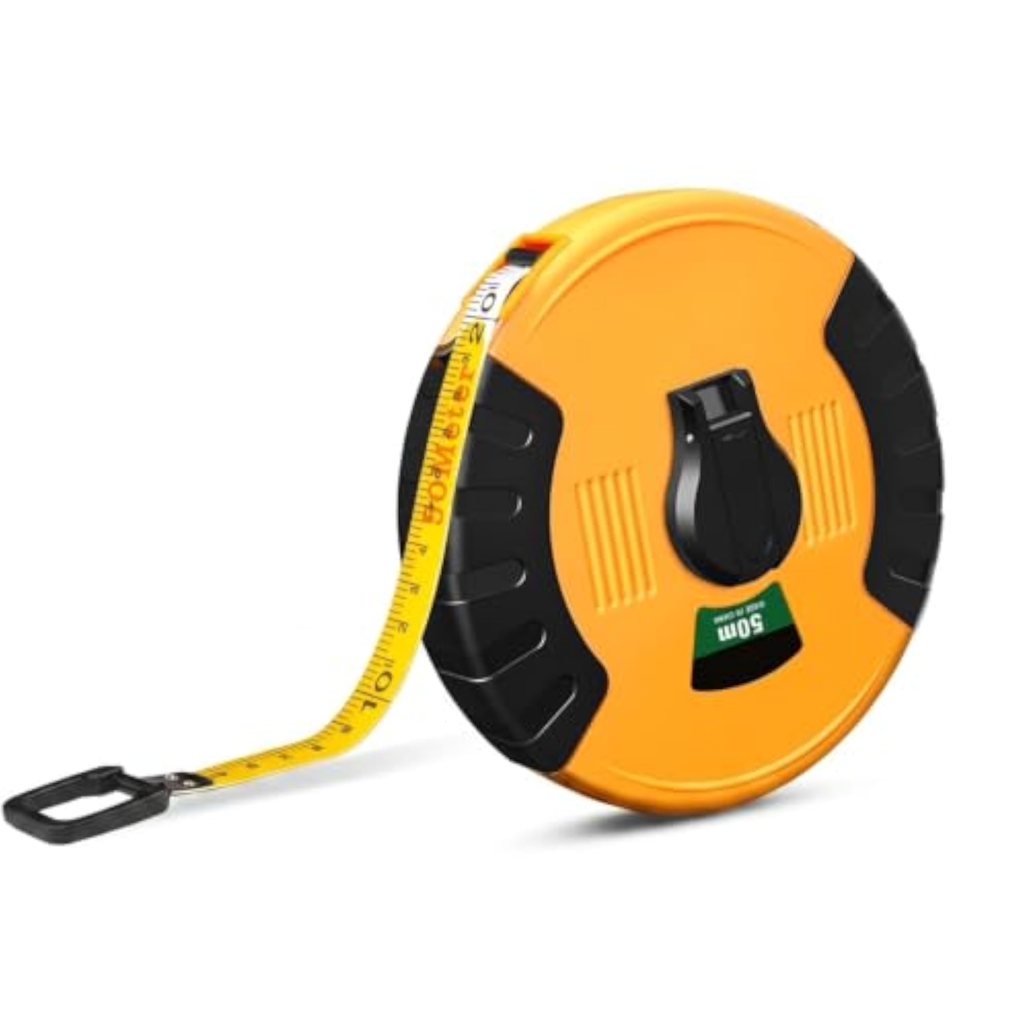 Fiberglass Handheld Reel Tape Measure, Anti-Slip Design