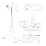 IMIKEYA 3stücke Teiliger Ohrringständer Aus Acryl Für Schmuckhandel Ohrringhalter Und Organizer Für Ohrringe