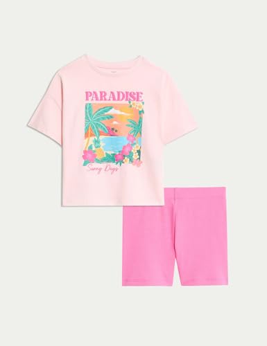 Image of Marks & Spencer Girls Pajama Set