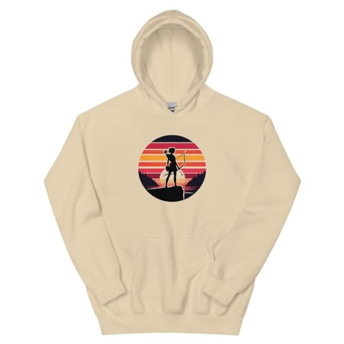 Sweat Sagittaire femme pour soirées fraîches hoodie sable XL