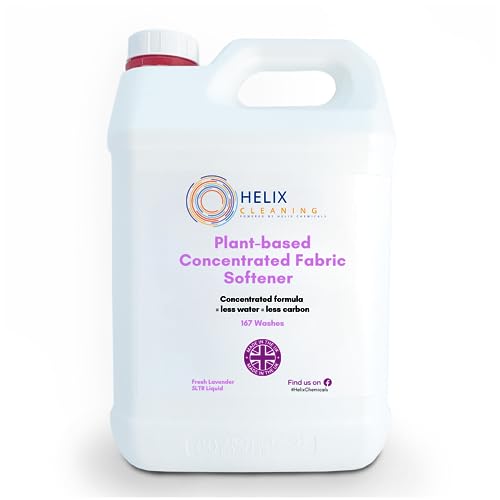 Helix Cleaning Plant Based Concentrated Fabric Conditioner Lavender 2x5ltr - Total of 334 Washes - by Helix Chemicals