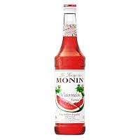 MONIN Watermelon Syrup, Juicy and Sweet, Great for Sodas and Lemonades, Gluten-Free, Vegan, Non-GMO, 700 ml, Watermelon