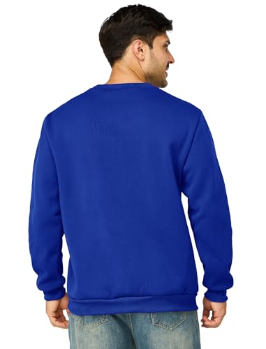 Mens Crewneck Sweatshirts Casual Fleece Pullover Sweatshirt Long Sleeve Basic Sweat Shirts4