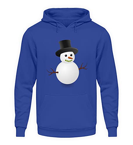 Pull à capuche bonhomme de neige pull bleu XL le cadeau unisexe idéal