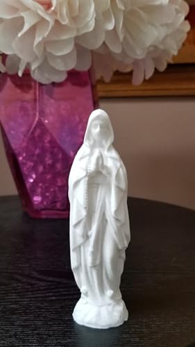 Estatua Virgen de Lourdes 5.5" Blanca Znet3D miniatura 7