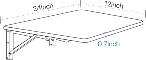 Table pliante murale en bois idéale pour optimiser l'espace d'une cuisine ou d'un bureau