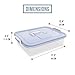 Chef Pomodoro Large Pizza Dough Proofing Box with 2 Trays and 2 Lids, 17.3 x 13.4, Pizza Dough Container with Lid Fits 6-8 Dough Balls, Pizza Dough Tray With Convenient Carry Handle (Blue)