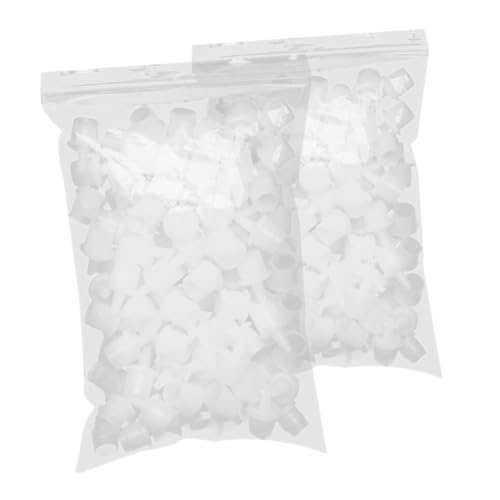 FOMIYES Lash Glue for Eyelash Clusters 200pcs Lash Glue Bottle Nozzle Caps Safe Plastic Material