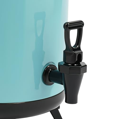Dispensador de bebidas aislado de acero inoxidable, 10 L/12 L, recipiente aislado para bebidas con soporte de base plegable y boquilla en forma de U, dispensador portátil de bebidas frías y calientes - imagen 9