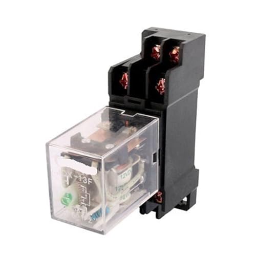 Relais électromagnétique 10A DC12V avec prise et borne à 8 vis