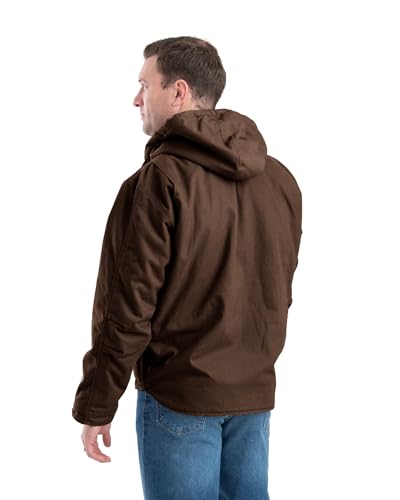 Berne Men's Heartland Washed Duck Hooded Work Coat2