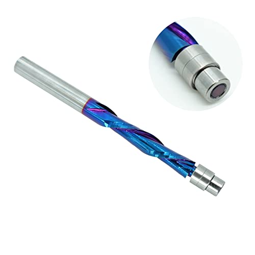 Flush Trim Router Bits 1/4 Inch Shank Dowm Cut Solide Carbide Flush Trim Bits With Nano Blue Coating By Jiiolioa … #TOP3