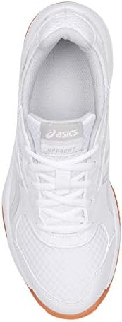 ASICS Men's Upcourt 2 Volleyball Shoe - B705Y.0193 (White/Silver - 12) | Image 4