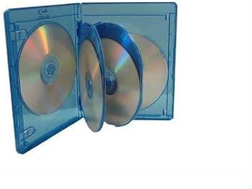 Viva Elite New 15mm Hold 6 Discs Blu-ray Replacement Case 4 Pack 6 Tray