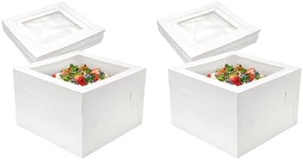 NPLUX Bundle of 10 Pack Cake Boxes and 15 Pack Cake Boxes for Cakes, Pies, Pastries, Birthday, Party image 5