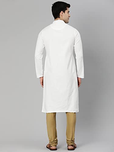 Image of Manthan Men's Cotton Solid Kurta