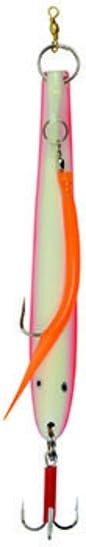 Marinor Torskepilken Pilker, Fluo-Pink, gumowy Makk, 200 g/400 g, z czerwonym atraktorem, norweski pilker, przynęta dorsza