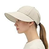 Sombrero de Sol de ala Ancha,Transpirable y de Secado Rápido,Gorra Protectora Solar para Exteriores - para Playa, Jardín, IR al Trabajo, Escuela, Ciclismo, Madre, Novia, Adolescentes, Adultas