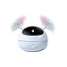Richoyster Manière de réveil Automatique de Jouet de Chat de Plume Bleue rotative à 360 ° avec Laser Infrarouge à Commande vocale Intelligente électrique