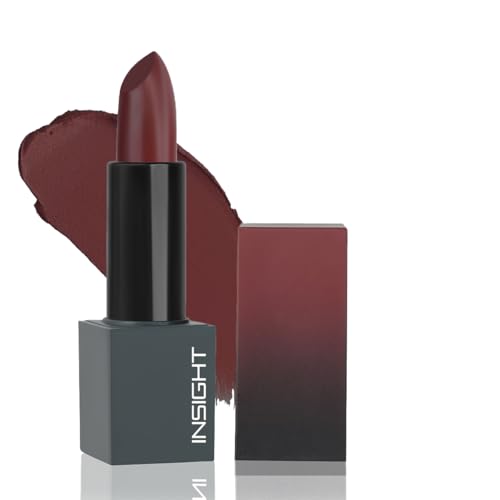 Image of INSIGHT Velvet Matte Lipstick (Sweetheart Scarlet) | Long Lasting, Smudge-Proof & Non-Drying | Enriched with Cocoa Butter, Argan Oil & Vitamin E | Smooth Application, Bold Pigment - 3.8g