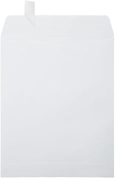 LUXPaper Open End Envelopes | Peel & Press | 8 1/2" x 10 1/2" | Bright White | 70lb. Text | 50 Qty