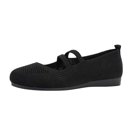Bailarinas para mujer, tacón pequeño, cómodo, cómodo, pies, planos, de punto, zapatillas de bailarina, para mujer, de baile, de cuña, zapatos blandos, mocasines, Le Noir, 36 EU Bailarinas para mujer, tacón pequeño, cómodo, cómodo, pies, planos, de punto, zapatillas de bailarina, para mujer, de baile, de cuña, zapatos blandos, mocasines, Le Noir, 36 EU